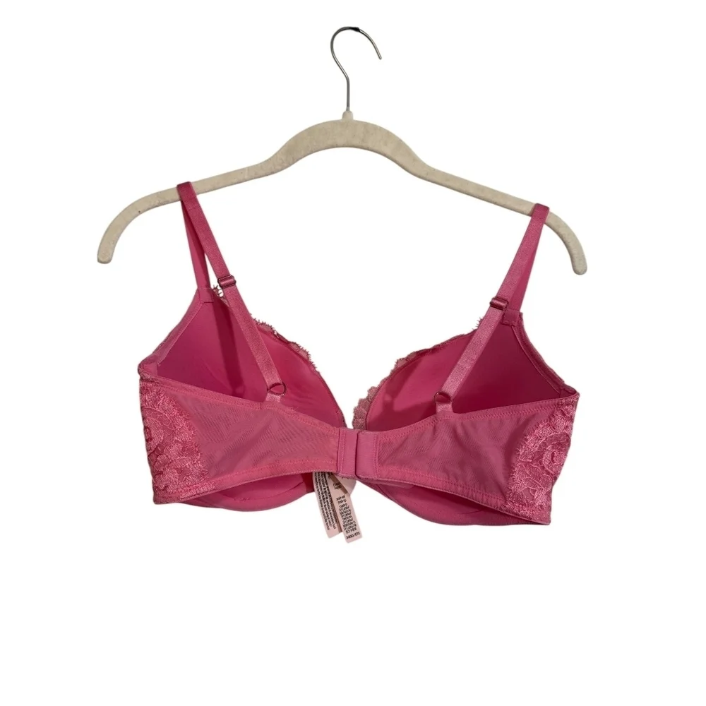 Victoria's Secret Dream Angels Pink lace push-up bra 36DD - Picture 2 of 5